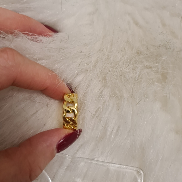 Fashion gold ring 6cm - Picture 6 of 7